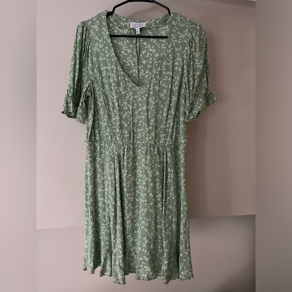 Green Summer Midi Dress